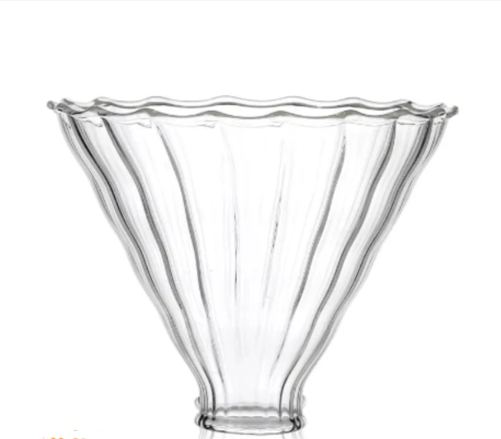 قمع زجاجي مع قاعده بلاستك